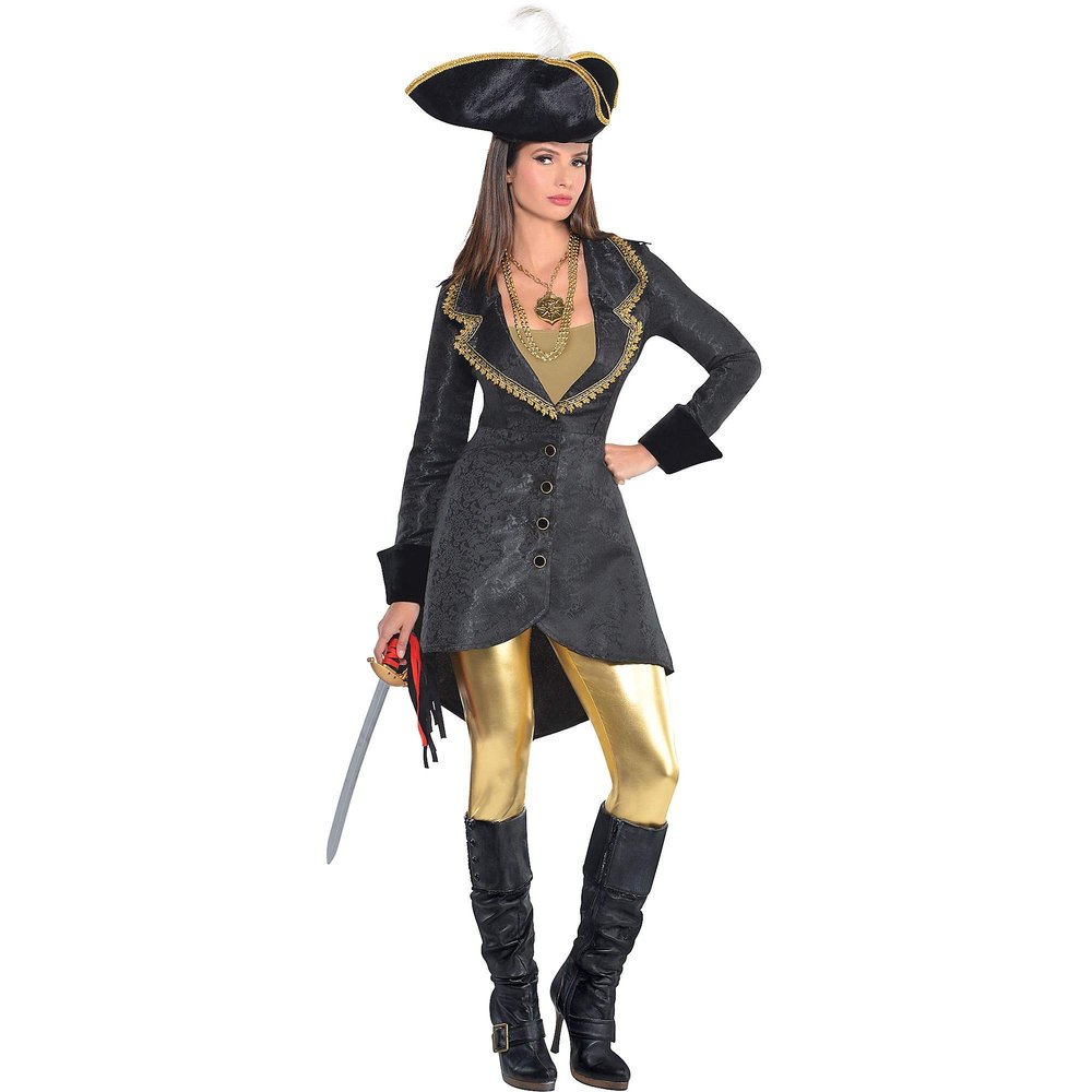 amscan Women's Wench Jacket - Adult Standard Size, Black - 1 Pc.