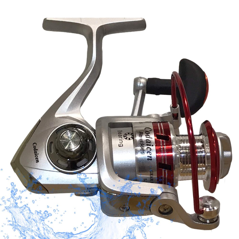Fishing Reels Spinning Reel Open Face - Powerful 5.2:1 Smooth Spinning Reels Freshwater Good Casting Distance for Inshore Freshwater Bass, Sport Fish - Remi 3000 Spinning Reel - U.S. Veteran Owned