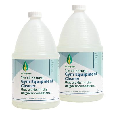 Naturama Yoga Mat Cleaner - Eco-Friendly Gym Equipment Cleaner, Works Great On Exercise Machines, Mats, Sports Gear. Cleans Sweat Without Slippery Residue. unscented and Hypoallergenic. (1G x 2)