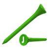 Clip Wipes Logo Golf Tees  2  (100/Pack)  Custom TEECUP Imprint - Personalized Monogram Initial Letters (A-Z) (GRN-WHT-J) view 1