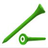 Clip Wipes Logo Golf Tees  2  (100/Pack)  Custom TEECUP Imprint - Personalized Monogram Initial Letters (A-Z) (GRN-WHT-O) view 1