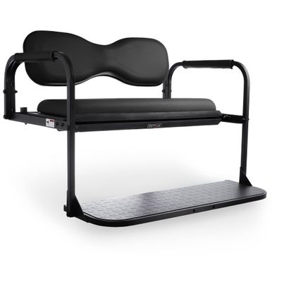 MODZ Flip4 Yamaha Drive 2 (2017-Up) Golf Cart Rear Seat Kit  Black