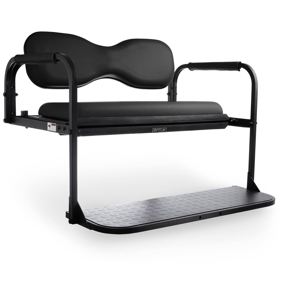 MODZ Flip4 Yamaha Drive 2 (2017-Up) Golf Cart Rear Seat Kit  Black
