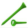 Clip Wipes Logo Golf Tees  2  (100/Pack)  Custom TEECUP Imprint - Personalized Monogram Initial Letters (A-Z) (GRN-WHT-F) view 1