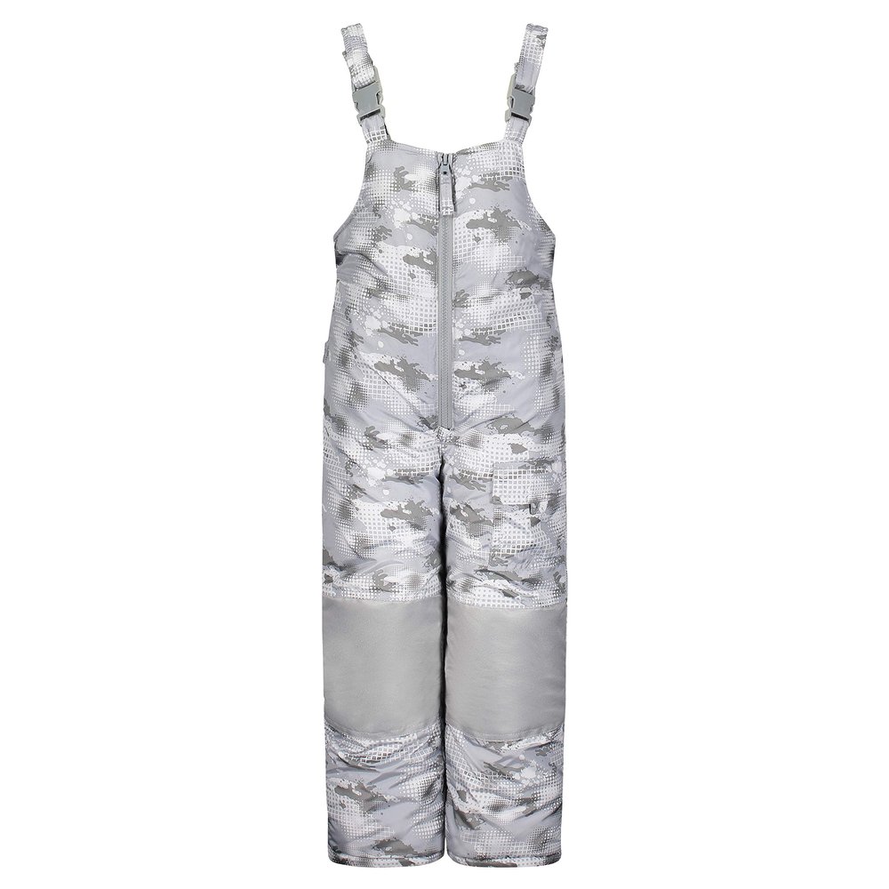 London Fog Boys' Classic Heavyweight Snow Bib Ski Pant Snowsuit, Grey CAMO Combo, 3T
