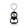 Rico Industries NCAA Central Florida Knights UCF Black Metal Keychain - Beverage Bottle Opener With Key Ring - Pocket Size view 1