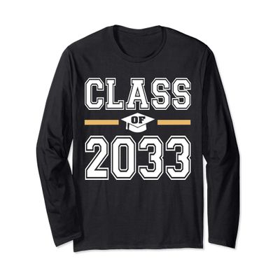 Class of 2033 Grow With Me School First Day Long Sleeve T-Shirt