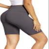 Conceited Biker Shorts Women - Soft - High Waist Tummy Control - Essential - Regular and Plus Size - Charcoal Grey - Small - Medium view 1