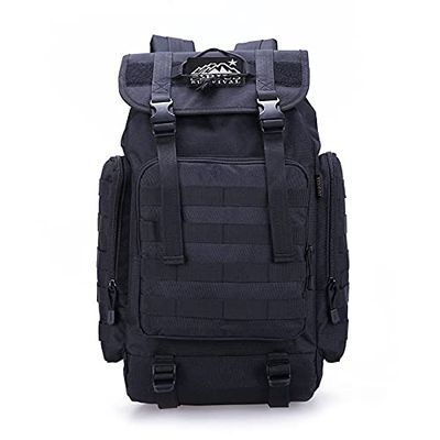 Sirius Survival The Rambler - 40L Tactical Backpack with MOLLE Webbing (Black)