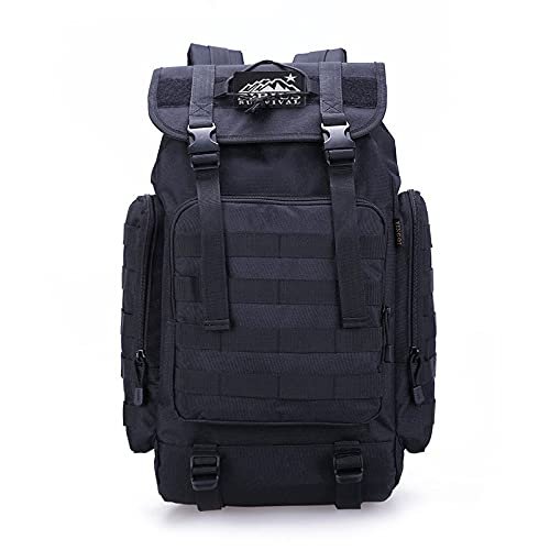 Sirius Survival The Rambler - 40L Tactical Backpack with MOLLE Webbing (Black)