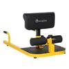 Soozier 3-in-1 Padded Push Up Sit Up Deep Sissy Squat Machine Home Gym Fitness Equipment, Yellow