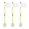 Murray Sporting Goods Golf Flagsticks, Flags and Cups, Set of 3 | Mini Golf Flagsticks with Holes for Putting or Chipping Greens | Putting Green Poles, Cups and Flags in Red, White and Blue (White) view 1