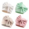 Bamery Newborn Baby Girl Hat Cotton Baby Bow Beanie Preemie Hats Spring Infant Hats for Girls 0-12 Months (4PACK-C, Preemie) view 1