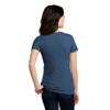 District Women's Perfect Blend V-Neck Tee. DM1190L 3XL Deep Royal Fleck view 2