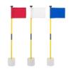 Murray Sporting Goods Golf Flagsticks, Flags and Cups, Set of 3 | Mini Golf Flagsticks with Holes for Putting or Chipping Greens | Putting Green Poles, Cups and Flags in Red, White and Blue (Variety) view 1