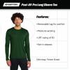 SPORT-TEK Unisex Posi-UV Pro Long Sleeve Tee | Workout T-Shirt for Men & Women, Gym Clothing for Spring & Summer Fashion White view 4