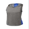 SPORT-TEK Women's PosiCharge Tri-Blend Wicking Draft Hoodie Tank | Athletic Fit Gym Top, Summer Workout Clothing view 3