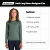 SPORT-TEK Youth Long Sleeve Rashguard Tee Black view 4