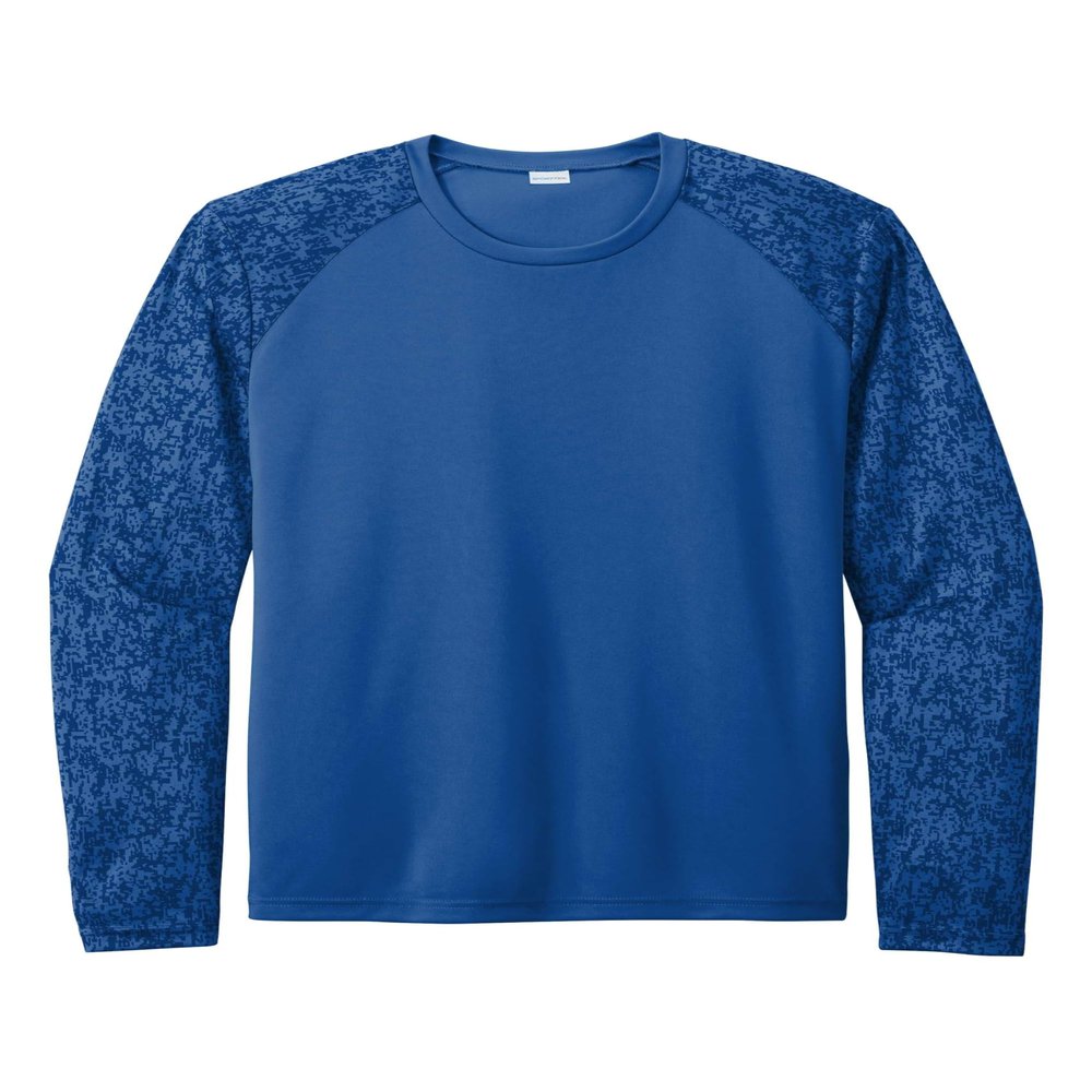 SPORT-TEK Unisex Long Sleeve Digi Camo Tee