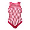 TSSOE Fishnet Lingerie Bodysuit for Women Hollow Out See Through One Piece Monokini Swimsuit Red Netted One Size view 3