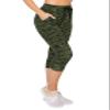 ALWAYS Women's Space Dye Capri Jogger - Skinny Fit Lightweight Premium Soft Stretch Pork Chop Pocket Sweatpants Olive S view 1
