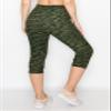 ALWAYS Women's Space Dye Capri Jogger - Skinny Fit Lightweight Premium Soft Stretch Pork Chop Pocket Sweatpants Olive S view 3