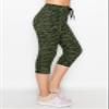 ALWAYS Women's Space Dye Capri Jogger - Skinny Fit Lightweight Premium Soft Stretch Pork Chop Pocket Sweatpants Olive S view 4