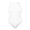 TSSOE Fishnet Lingerie Bodysuit for Women Hollow Out See Through One Piece Monokini Swimsuit White Netted One Size view 4