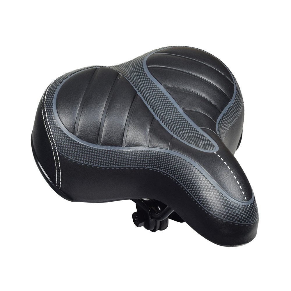 AlveyTech Deluxe Wide Cruiser Saddle Seat for Bikes & Scooters - for Men & Women - Beach Cruiser Bike Seats