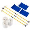 Murray Sporting Goods Golf Flagsticks, Flags and Cups, Set of 3 | Mini Golf Flagsticks with Holes for Putting or Chipping Greens | Putting Green Poles, Cups and Flags in Red, White and Blue (Blue) view 4