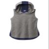 SPORT-TEK Women's PosiCharge Tri-Blend Wicking Draft Hoodie Tank LST410, True Navy/Dark Grey Heather, Small view 1