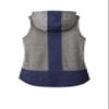 SPORT-TEK Women's PosiCharge Tri-Blend Wicking Draft Hoodie Tank LST410, True Navy/Dark Grey Heather, Small view 2