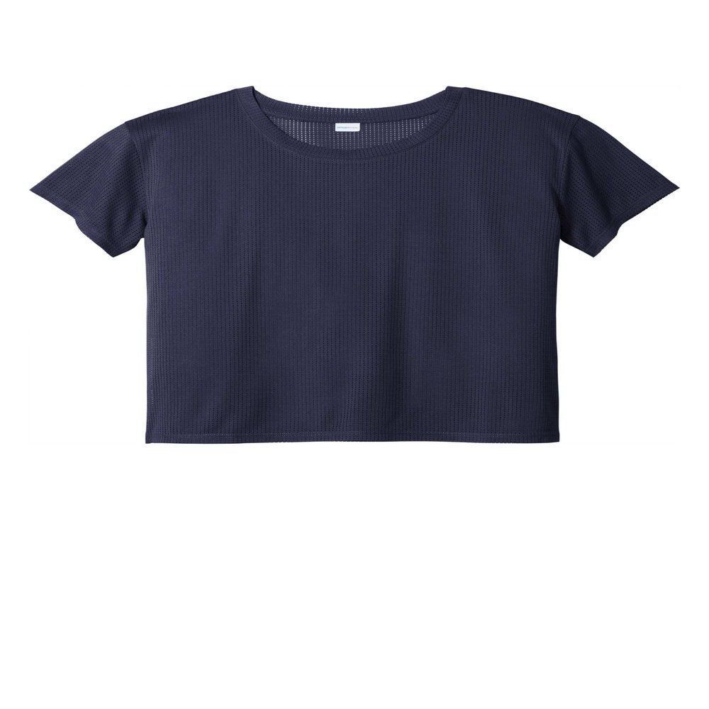 SPORT-TEK Women's PosiCharge Draft Crop Tee True Navy