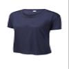 SPORT-TEK Women's PosiCharge Draft Crop Tee True Navy view 3