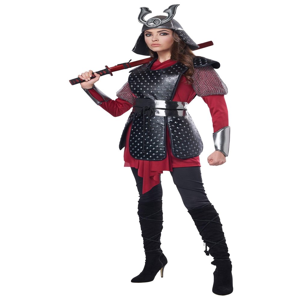 California Costumes Samurai Warrior Costume for Women Large/X-Large Black, Red