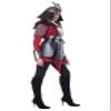California Costumes Samurai Warrior Costume for Women Large/X-Large Black, Red view 3