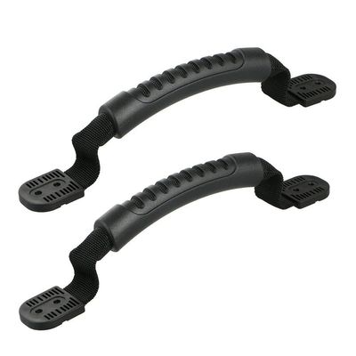 JIUCHEN Kayaks Handle, 2pcs/Set DIY Side Mount Carry Handles Hardwares | Stable and Safe Kayaks Handle for Kayak, Canoe or Luggage Equipment PVC Black