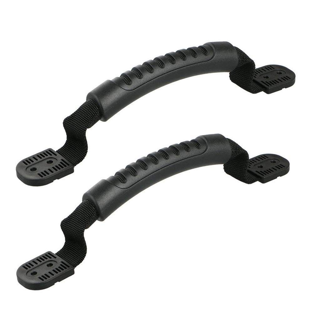 JIUCHEN Kayaks Handle, 2pcs/Set DIY Side Mount Carry Handles Hardwares | Stable and Safe Kayaks Handle for Kayak, Canoe or Luggage Equipment PVC Black