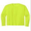 SPORT-TEK Long Sleeve PosiCharge Competitor T-Shirt ST350LS, Neon Yellow, Medium view 1