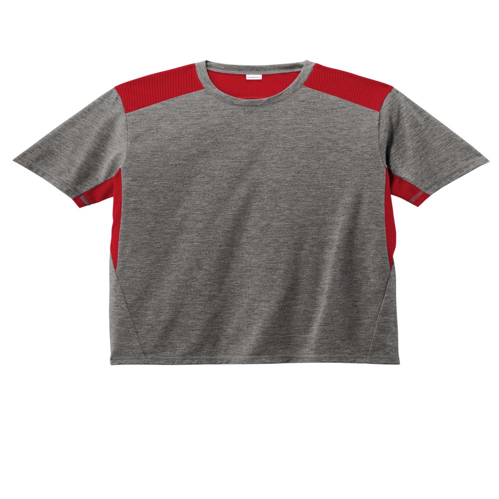 SPORT-TEK Unisex PosiCharge Tri-Blend Wicking Draft Tee