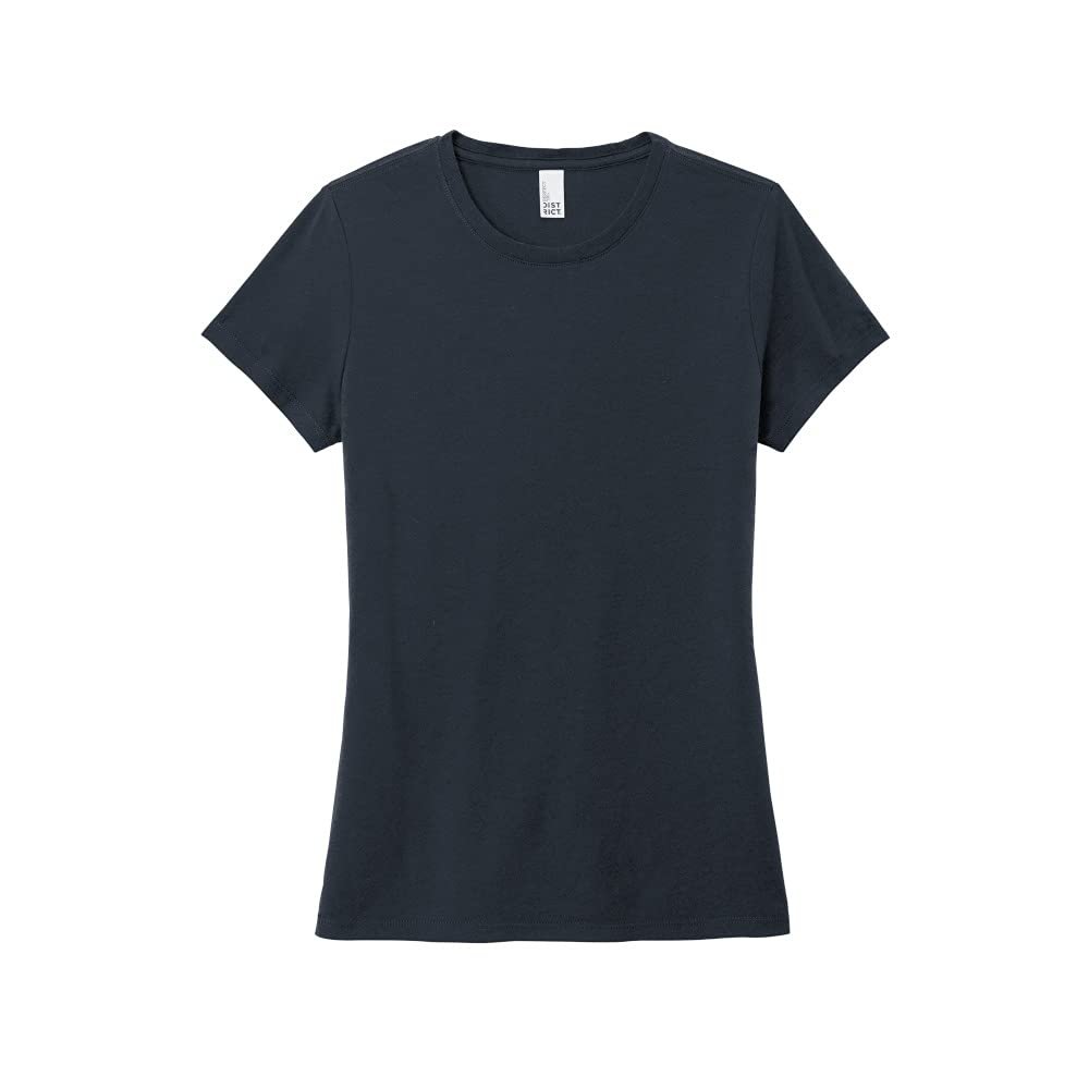 District Women's Perfect Tri Tee. DM130L L New Navy