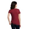 District Women's Perfect Blend V-Neck Tee. DM1190L XXL Red Fleck view 2