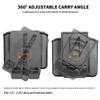 Double Stack Mag Pouch for 9mm/.40 Mags  Universal Magazine Holster with Molle & Belt Clip  OWB Adjustable Magazine Carrier for Glock 17/19, P365, Hellcat Pro Magazine Holder view 4