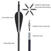 Obert 30pcs 30 Inch Archery Carbon Arrows Spine 500 Hunting Targeting Arrows with Screw-in Arrow Tips for Compound Bow Recurve Bow view 3
