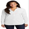 Port Authority Women's City Stretch Long Sleeve Tunic Shirt White view 1