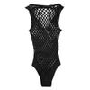 TSSOE Fishnet Lingerie Bodysuit for Women Hollow Out See Through One Piece Monokini Swimsuit Black Netted One Size view 2