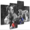Bold Bloc Design - UFC MMA McGregor Cerrone Grunge Sports 200x113cm Multi Canvas Art Print Box Framed Picture Wall Hanging - Hand Made in The UK - Framed and Ready to Hang 13-9624(00B)-MP04-LO-D view 1