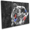 Bold Bloc Design - UFC MMA Grunge Nick Diaz Sports 60x40cm Treble Canvas Art Print Box Framed Picture Wall Hanging - Hand Made in The UK - Framed and Ready to Hang 13-9636(00B)-TR32-LO-A view 1
