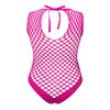 TSSOE Fishnet Lingerie Bodysuit for Women Hollow Out See Through One Piece Monokini Swimsuit Rose Netted One Size view 2