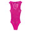 TSSOE Fishnet Lingerie Bodysuit for Women Hollow Out See Through One Piece Monokini Swimsuit Rose Netted One Size view 3